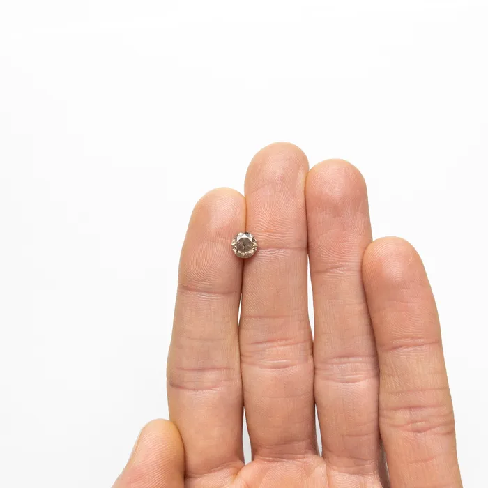 Rings Champagne Salt and Pepper Brilliant Diamond 126ct Round Misfit Diamonds