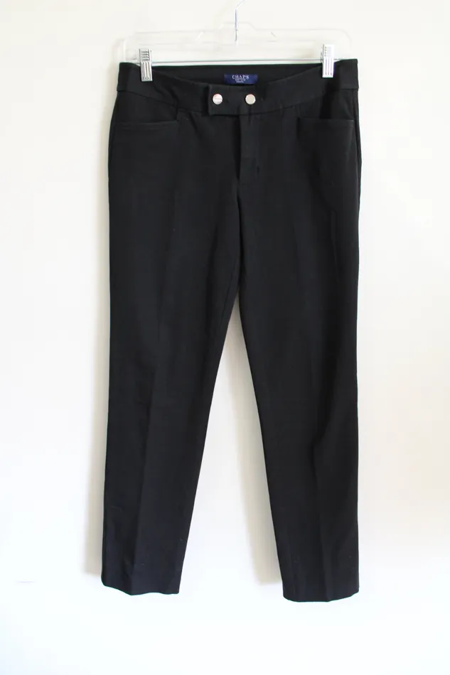Rings Chaps Black Trouser 4 Petite Chaps