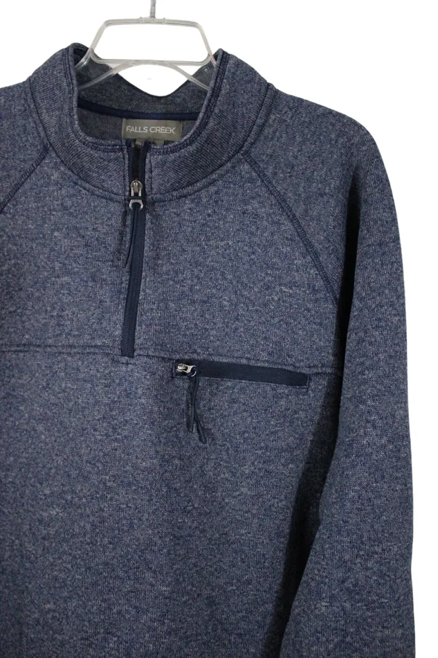 Rings Falls Creek Blue Fleece Lined Pullover XL Fall Creek