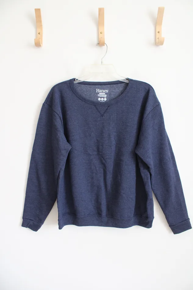 Rings Hanes Hanes ComfortBlend Soft Sweats Blue Sweatshirt XL