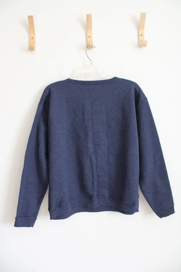 Rings Hanes Hanes ComfortBlend Soft Sweats Blue Sweatshirt XL
