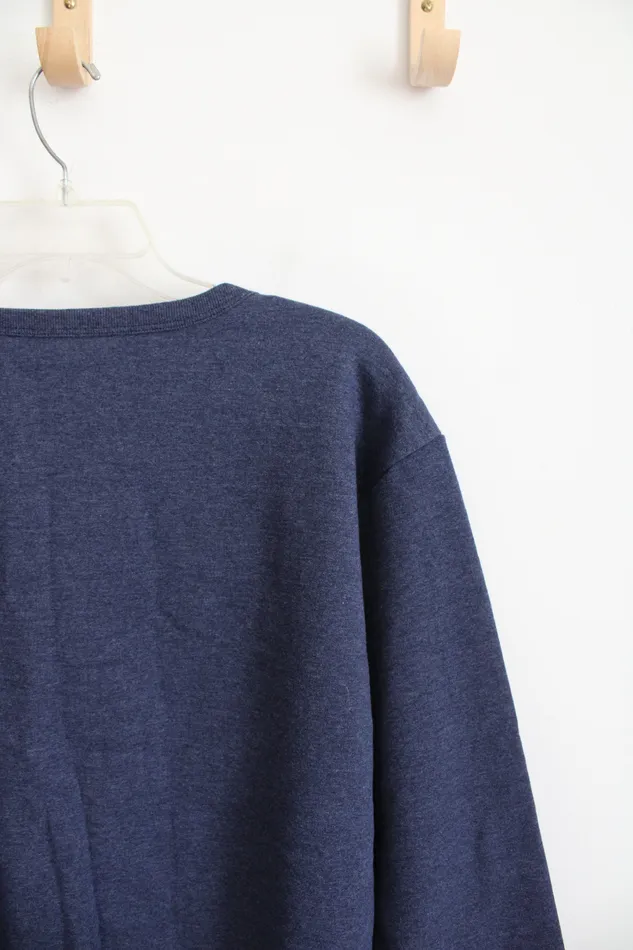 Rings Hanes Hanes ComfortBlend Soft Sweats Blue Sweatshirt XL