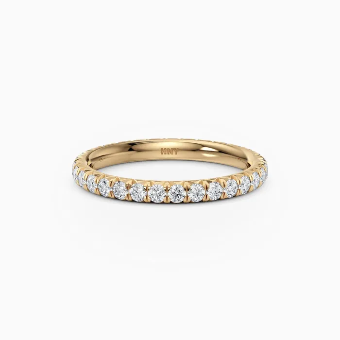 Rings Honey Jewelry Co 18mm French Cut Eternity Band