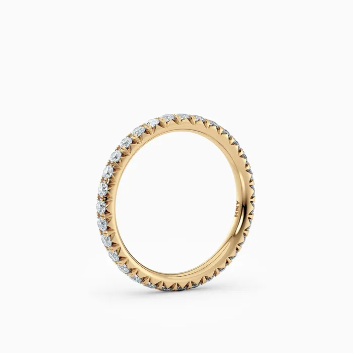 Rings Honey Jewelry Co 18mm French Cut Eternity Band