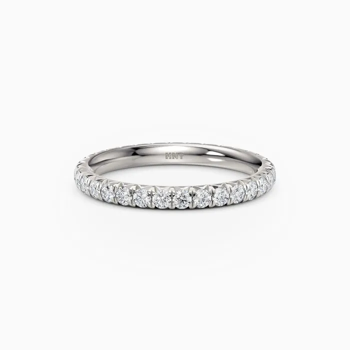 Rings Honey Jewelry Co 18mm French Cut Eternity Band