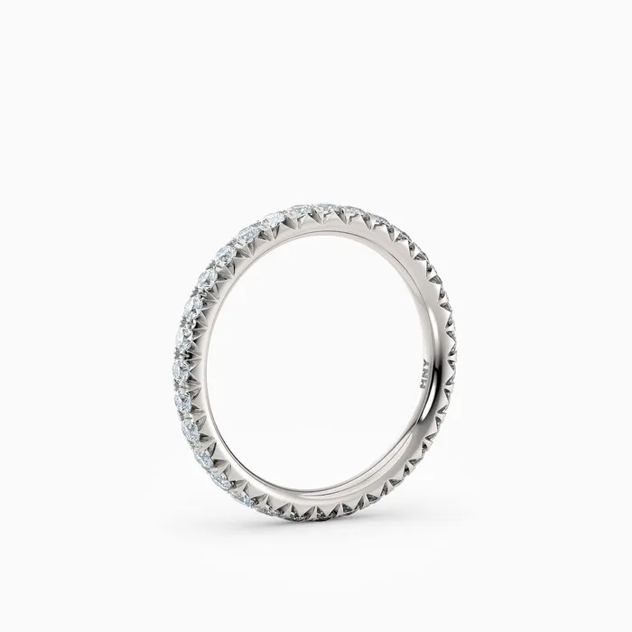 Rings Honey Jewelry Co 18mm French Cut Eternity Band