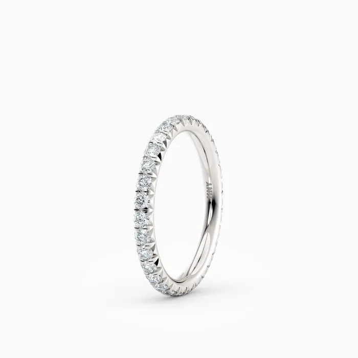 Rings Honey Jewelry Co 18mm French Cut Eternity Band