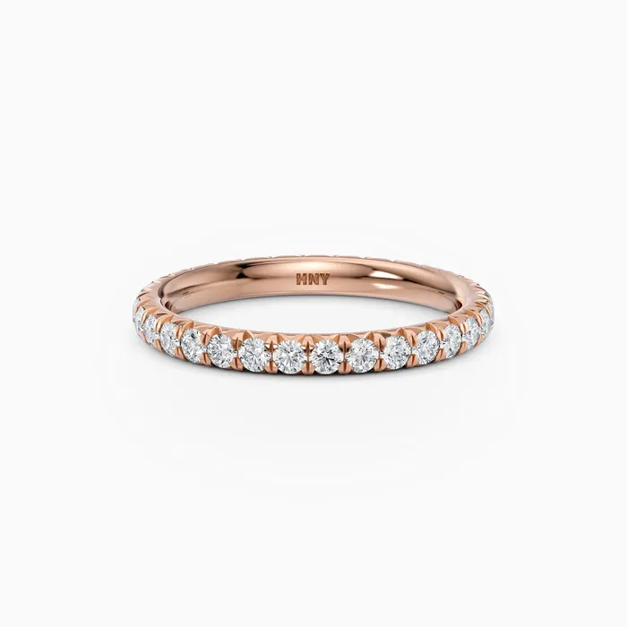 Rings Honey Jewelry Co 18mm French Cut Eternity Band