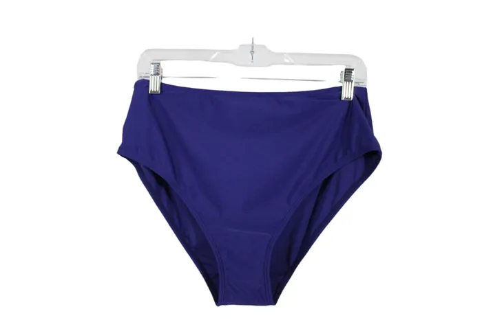 Rings Jubilee Thrift NEW Blue Bikini High Waisted Swim Bottoms L