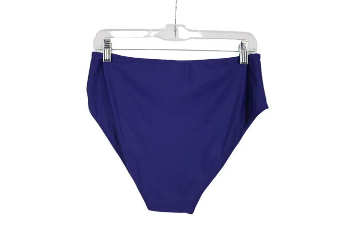 Rings Jubilee Thrift NEW Blue Bikini High Waisted Swim Bottoms L