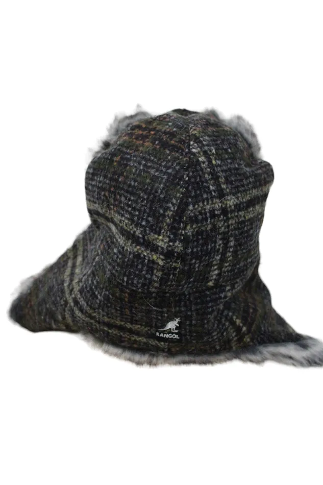 Rings Kangol NEW Kangol Black Plaid Trapper Hat L