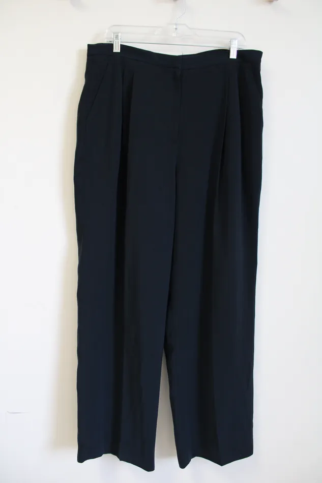 Rings Kasper Kasper Dark Navy Blue Trousers 16 Petite