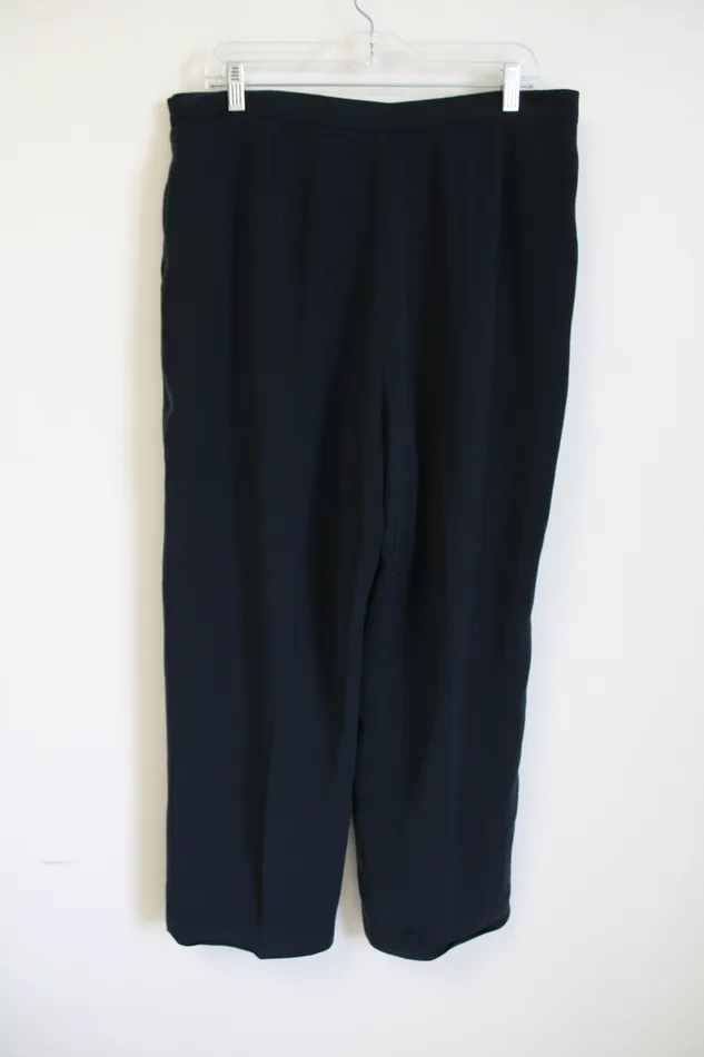 Rings Kasper Kasper Dark Navy Blue Trousers 16 Petite