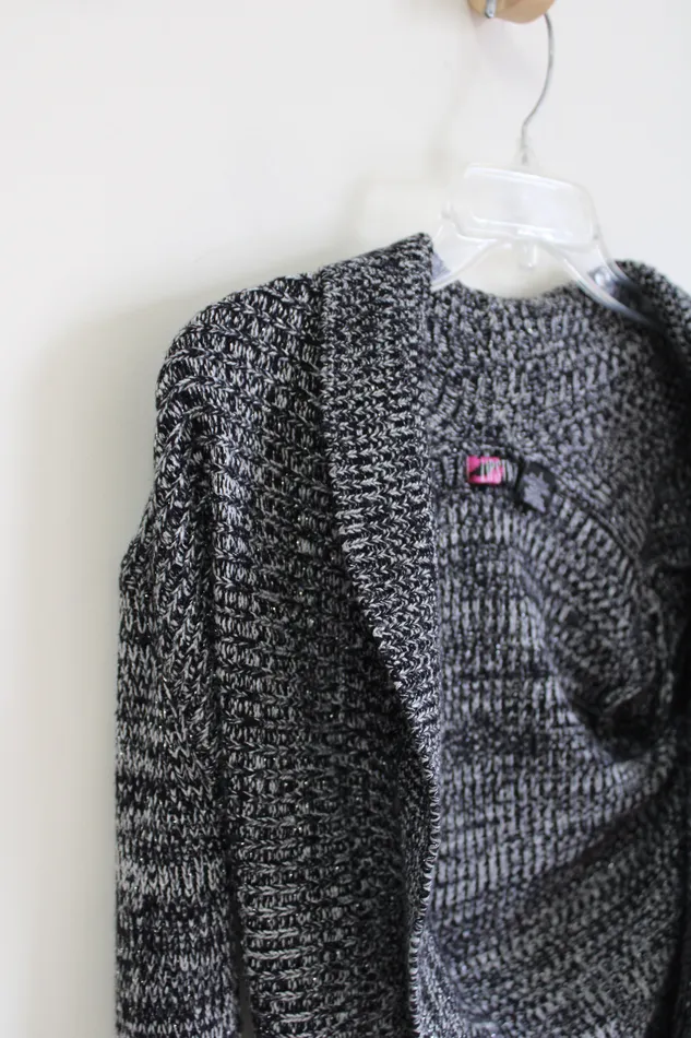 Rings Lipstick Lipstick Black Shimmer Knit Cardigan L