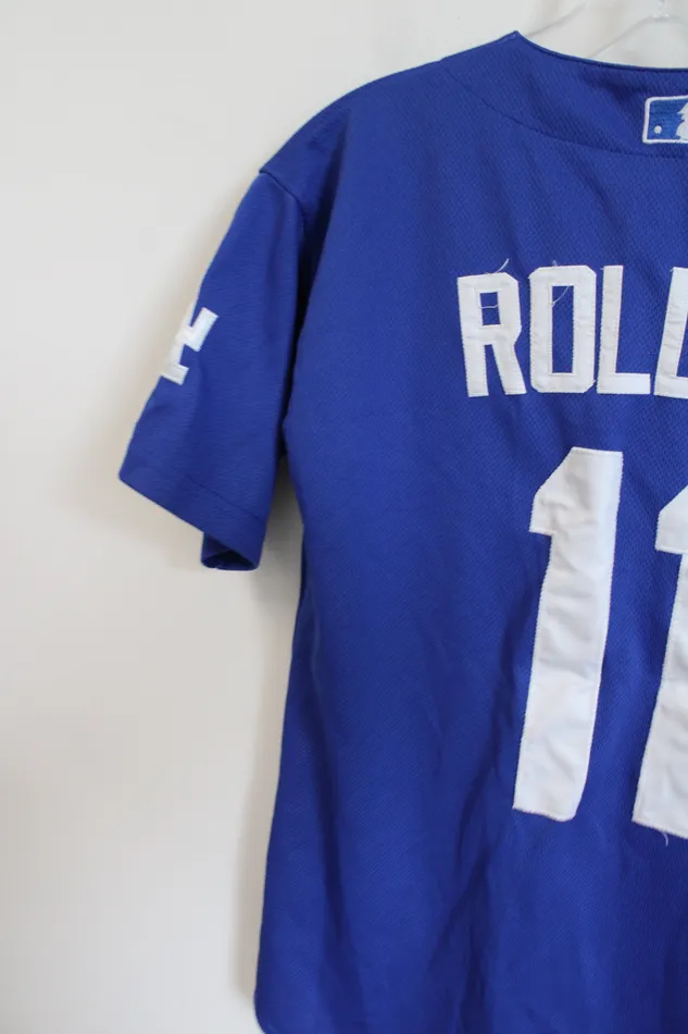 Rings Majestic Majestic Los Angeles Dodgers 11 Rollins Blue Jersey Youth L 14