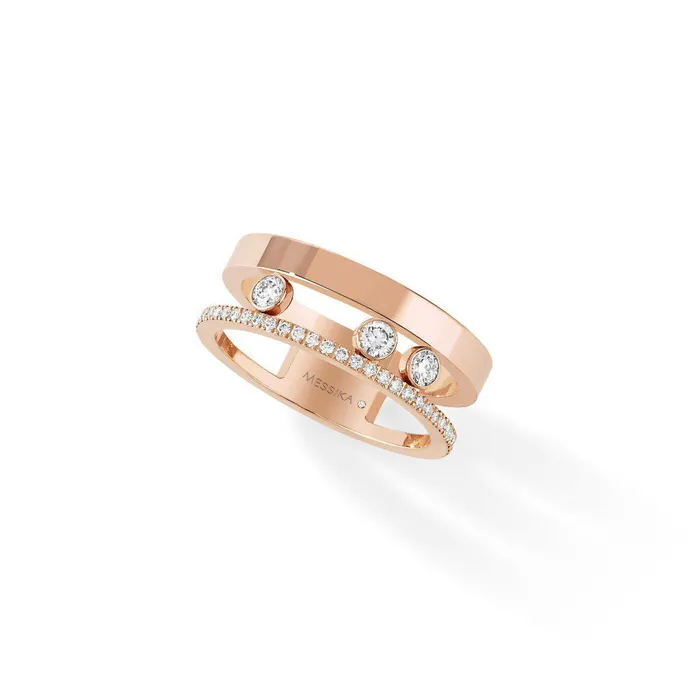 Rings Messika Messika Move Romane Diamond Ring in Pink Gold