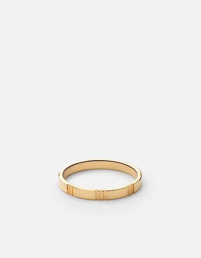 Rings Miansai Bolt Ring Gold Vermeil