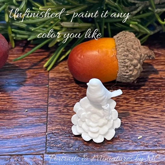Rings Miniature Bird Figurine in three sizes Portraits by NC