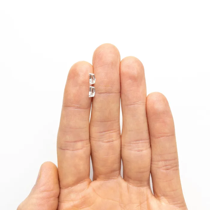 Rings Misfit Diamonds 085cttw 2pc 659x349x190mm 656x340x200mm VVS2VS1 HJ Epaulette Step Cut Matching Pair 2552301