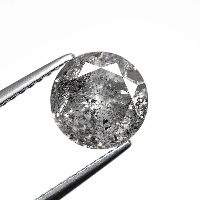 Rings Misfit Diamonds Salt and Pepper Brilliant Diamond 208ct Round