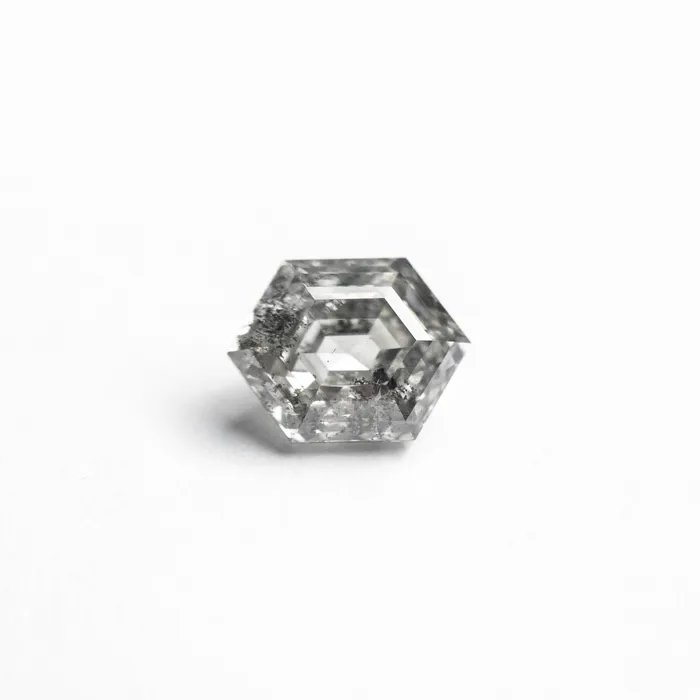 Rings Misfit Diamonds Salt and Pepper Step Cut Diamond 089ct Hexagon Rings Misfit Diamonds Salt and Pepper Step Cut Diamond 089ct Hexagon