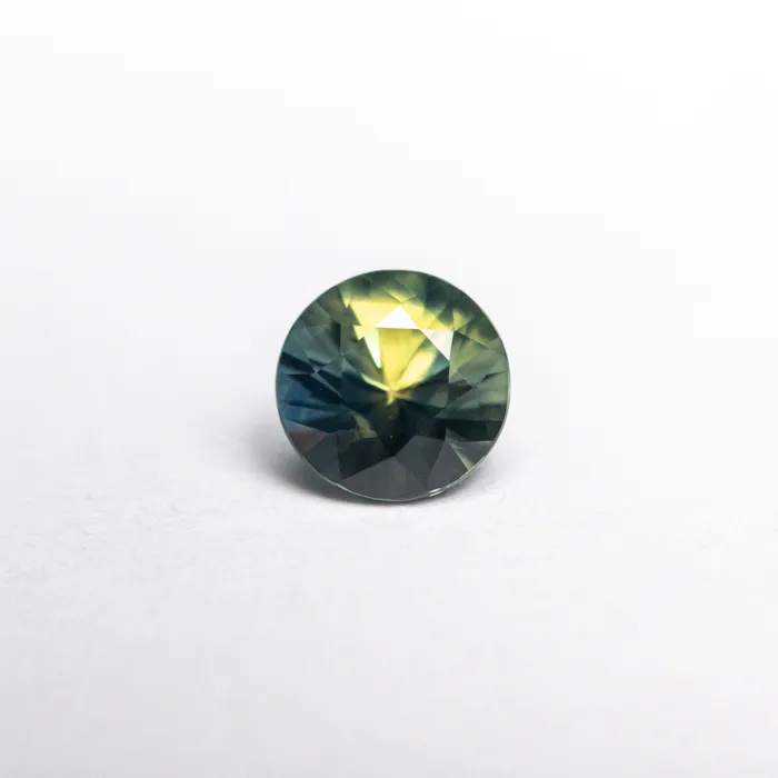 Rings Misfit Gems TealYellow Brilliant Sapphire 096ct Round