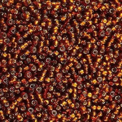 Rings Miyuki Seed Beads 110 Dark Topaz Silver Lined 0005NEW Peppy Beads