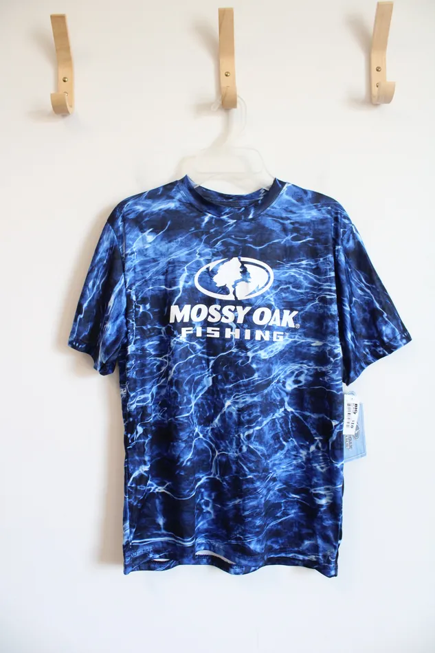 Rings Mossy Oak NEW Mossy Oak Fishing Blue Shirt Youth 18