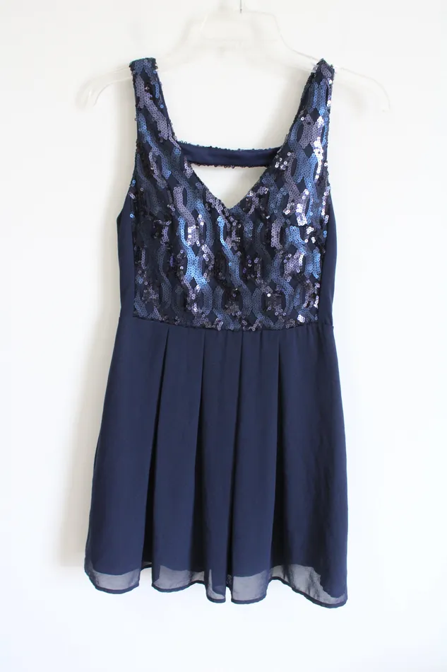 Rings My Michelle My Michelle Blue Sequin Dress 5