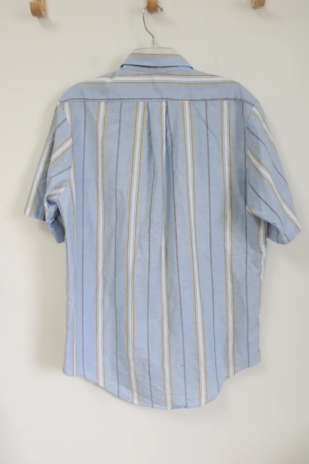 Rings Oakton Limited Blue Striped Button Down Shirt L Tall Oakton