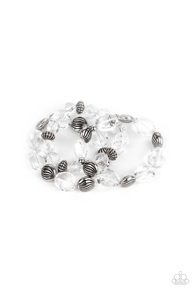 Rings Paparazzi Accessories Crystal Charisma White