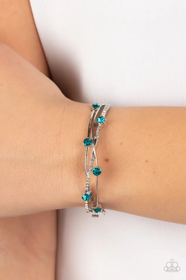 Rings Paparazzi Accessories Slammin Sparkle Blue