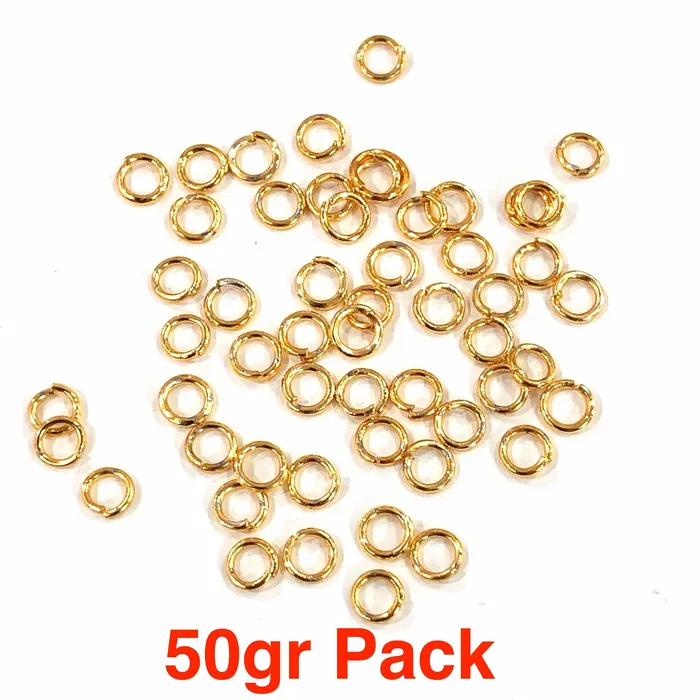 Rings Peppy Beads 24Kt Gold Plated Jump Rings 4mmX07mm 24 Kt Gold Plated Open Jump Rings Rings Peppy Beads 24Kt Gold Plated Jump Rings 4mmX07mm 24 Kt Gold Plated Open Jump Rings