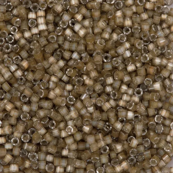 Rings Peppy Beads DB0671 Silver Lined Variegated Taupe Miyuki Delica 110