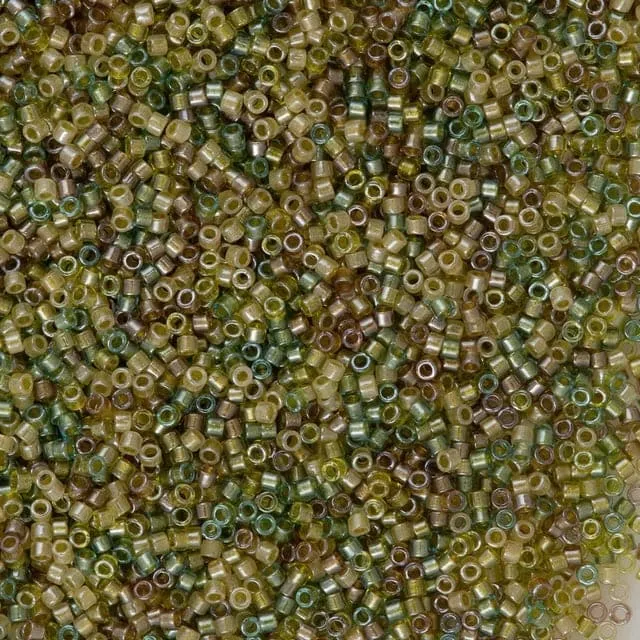 Rings Peppy Beads DB0989 Olive Green Forest Miyuki Delica 110