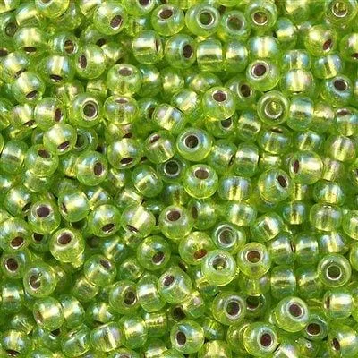 Rings Peppy Beads Miyuki Seed Beads 60 Silver Lined Chartreuse AB 1014