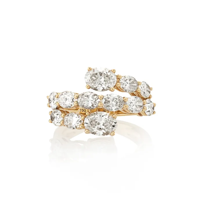 Rings RACHEL LYNN CHICAGO 18 Karat Yellow Gold Oval Diamond Triple Wrap Ring Rings RACHEL LYNN CHICAGO 18 Karat Yellow Gold Oval Diamond Triple Wrap Ring