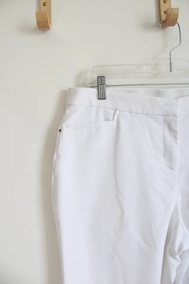 Rings Rafaella Rafaella Curvy White Trouser Pants 14
