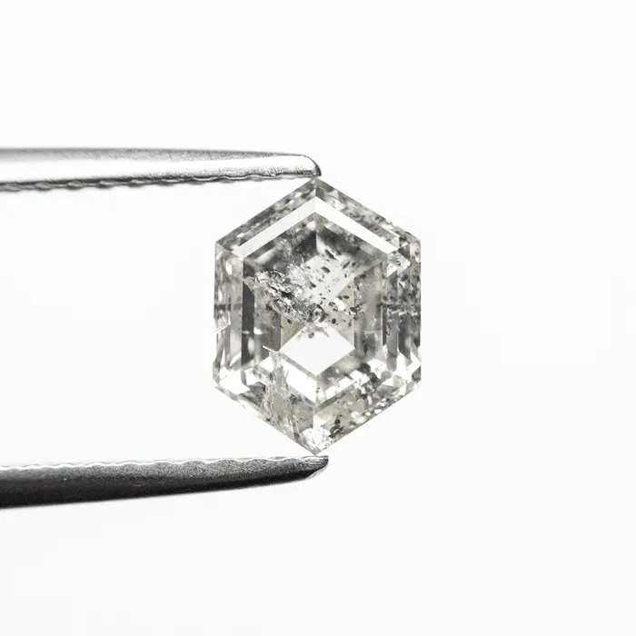 Rings Salt and Pepper Step Cut Diamond 114ct Hexagon Misfit Diamonds