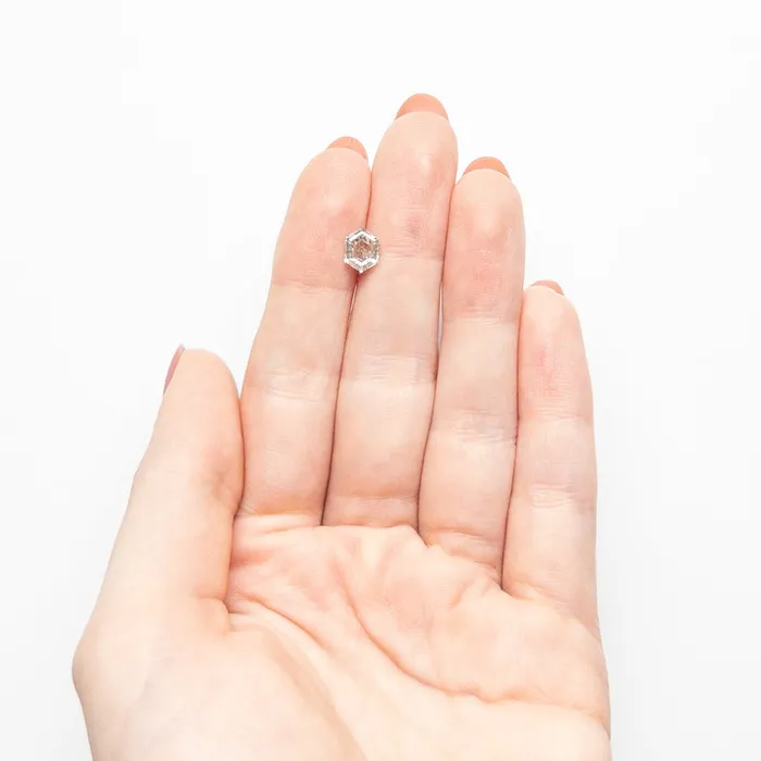Rings Salt and Pepper Step Cut Diamond 114ct Hexagon Misfit Diamonds