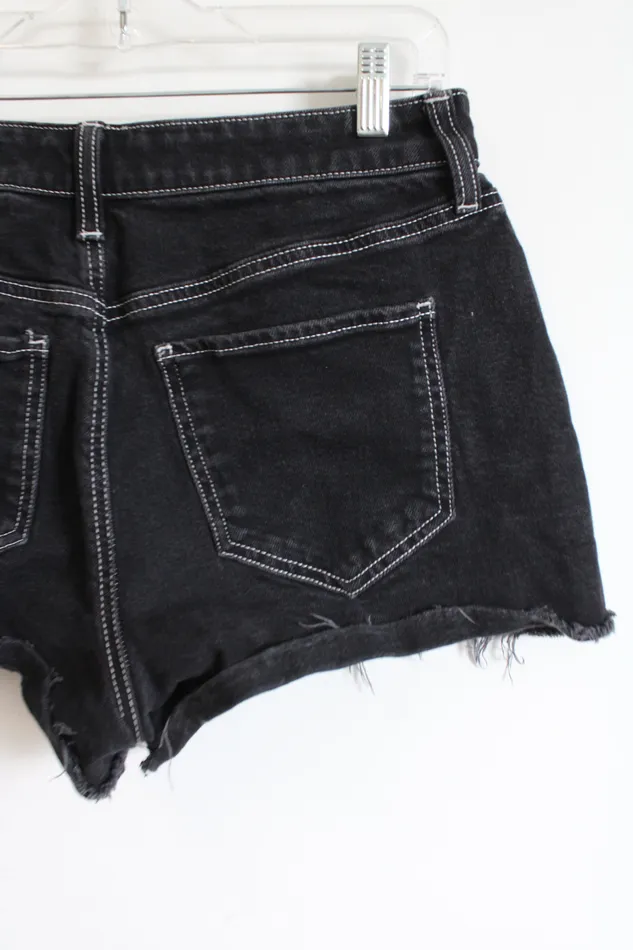 Rings SO SO Super High Rise Black Denim Cuttoff Shorts 1130W