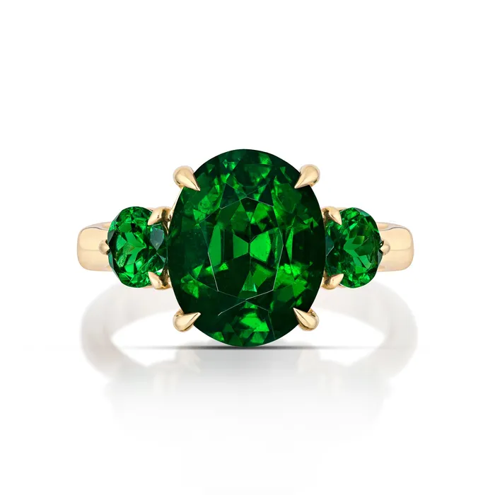 Rings Stephen Silver Fine Jewelry 544 Carat Tsavorite Garnet Three Stone Ring Rings Stephen Silver Fine Jewelry 544 Carat Tsavorite Garnet Three Stone Ring