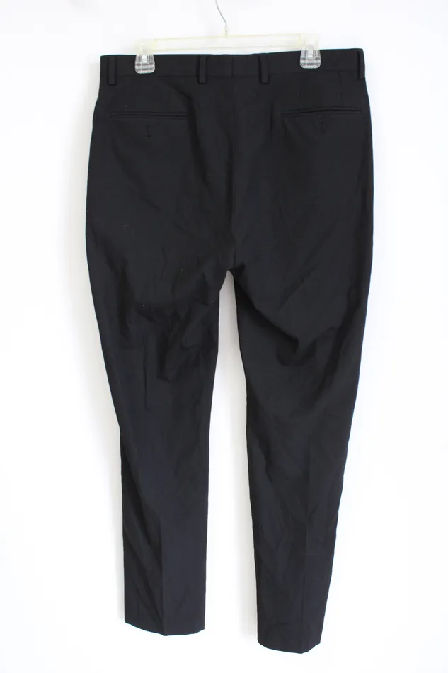 Rings Van Heusen Van Heusen Slim Fit Flex Black Pant 34X32