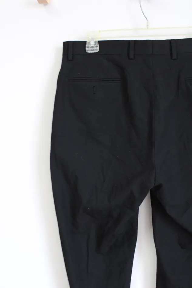 Rings Van Heusen Van Heusen Slim Fit Flex Black Pant 34X32