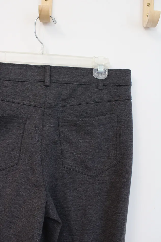 Ruby Rd Ruby Rs Gray Stretch Pant 10 Earrings