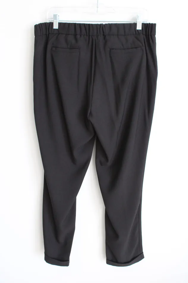 Saint Tropez West Black Cuffed Trouser Pant L Saint Tropez West Rings