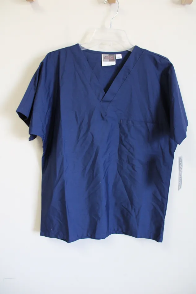 Scrub Zone Rings NEW Scrub Zone Blue Scrub Top S