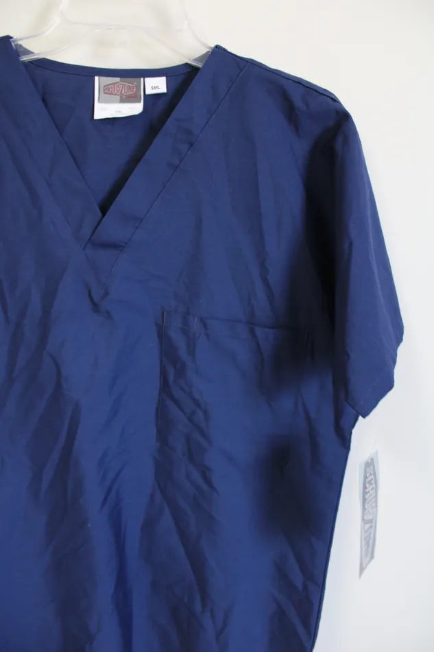 Scrub Zone Rings NEW Scrub Zone Blue Scrub Top S