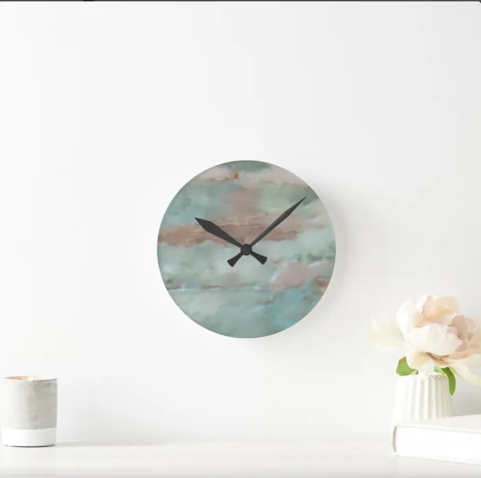 Sensitive Resignation Round Clock ZAZZLE Rings
