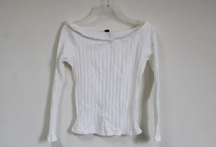 Shein White OffTheShoulder Top M Shein Rings